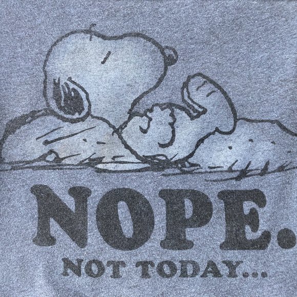 Snoopy Nope Not today... Decorative Throw Pillow Handmade pillow cover - Picture 3 of 10